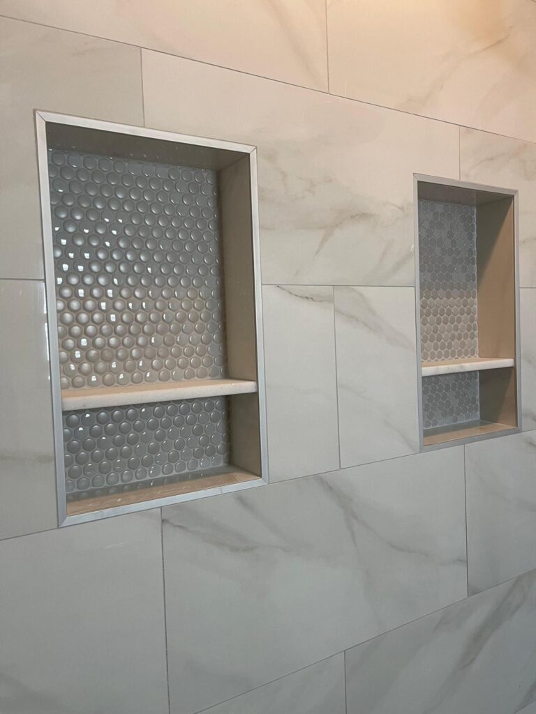 bathroom niche by Pyramid Flooring