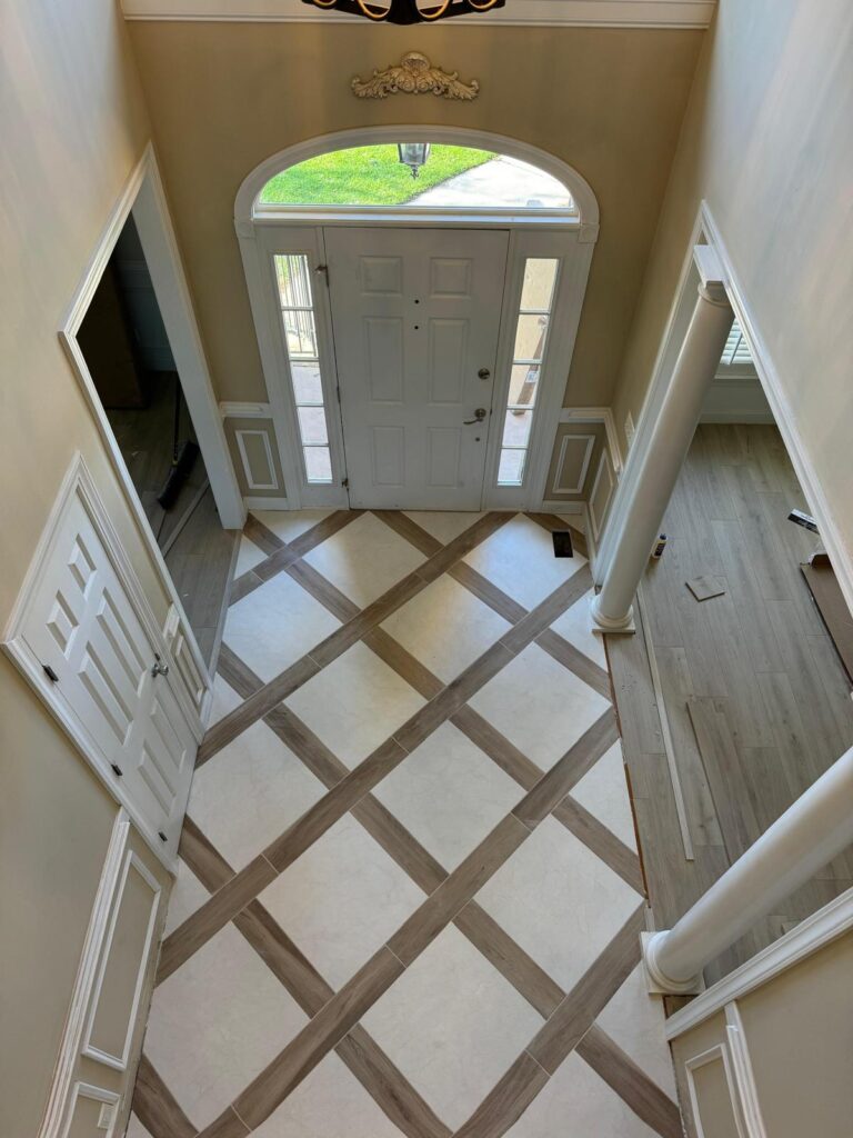 Ceramic Tile Installation - Entrance Hall by Pyramid Flooring