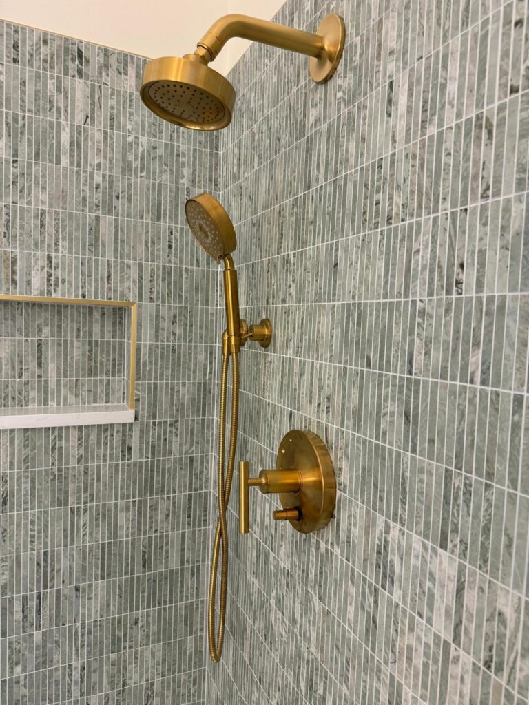 Shower Remodeled by Pyramid Flooring - Ceramic tile Installation